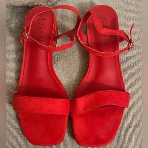 Journee Collection Women's Red Sandals